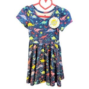 Twirl Dress Dinosaurs Blue Size 2T Pockets New Toddler